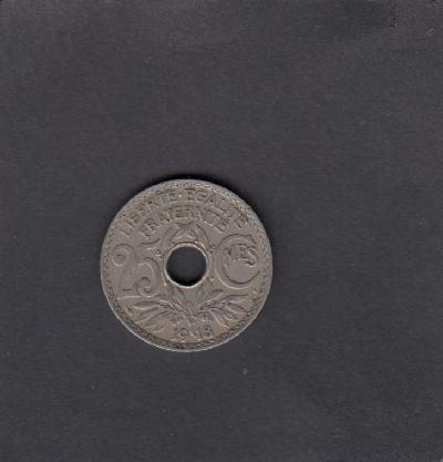 Beschrijving: 25 Centimes HOLE